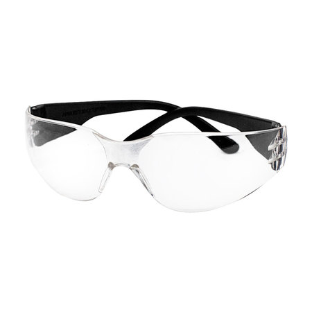 Safe Handler Crystal Clear Lens Color Temple Black Safety Glasses BLSH-ESCR-CLLCT-SG9BK